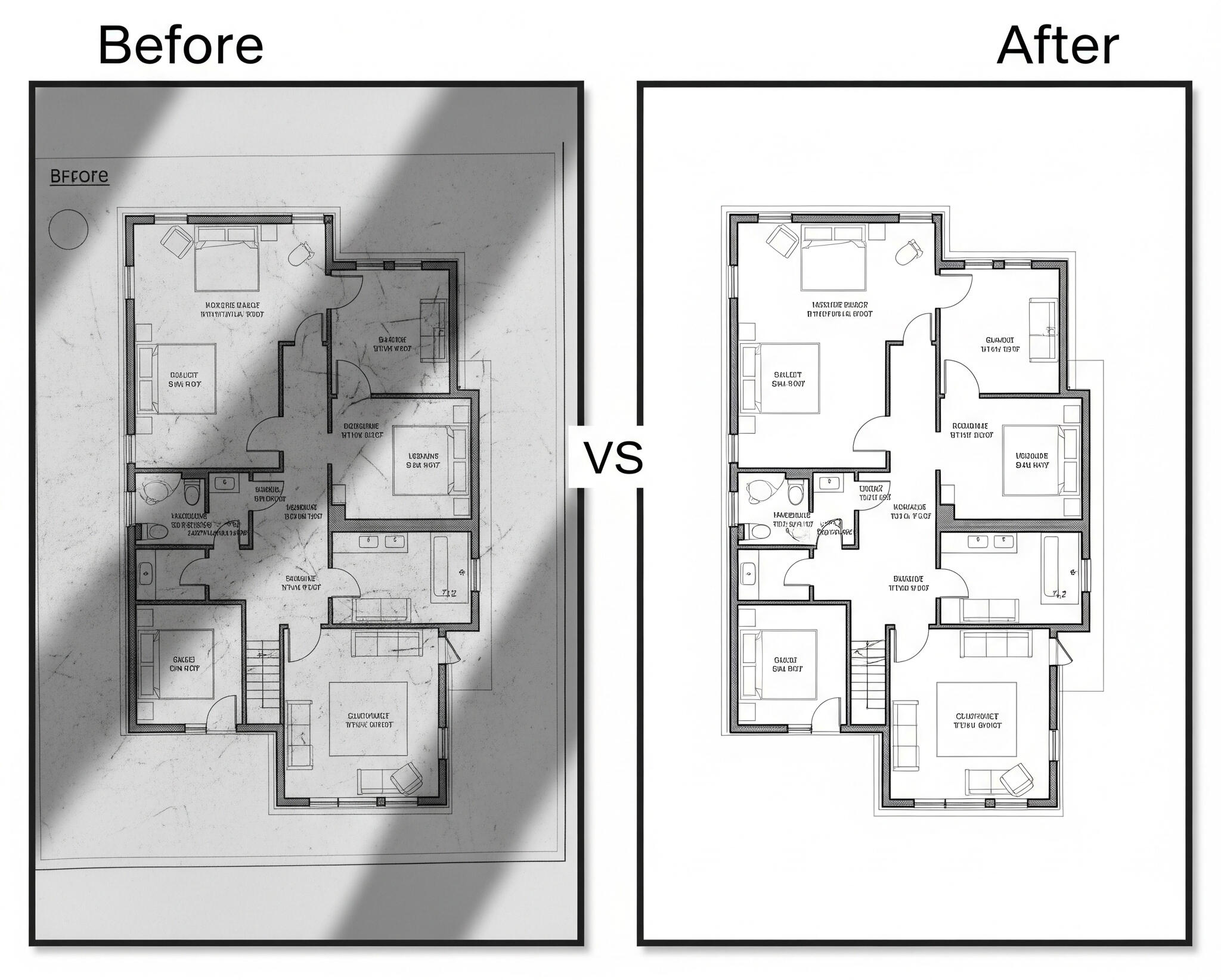floor plan clean before&after floor plan clean before&after